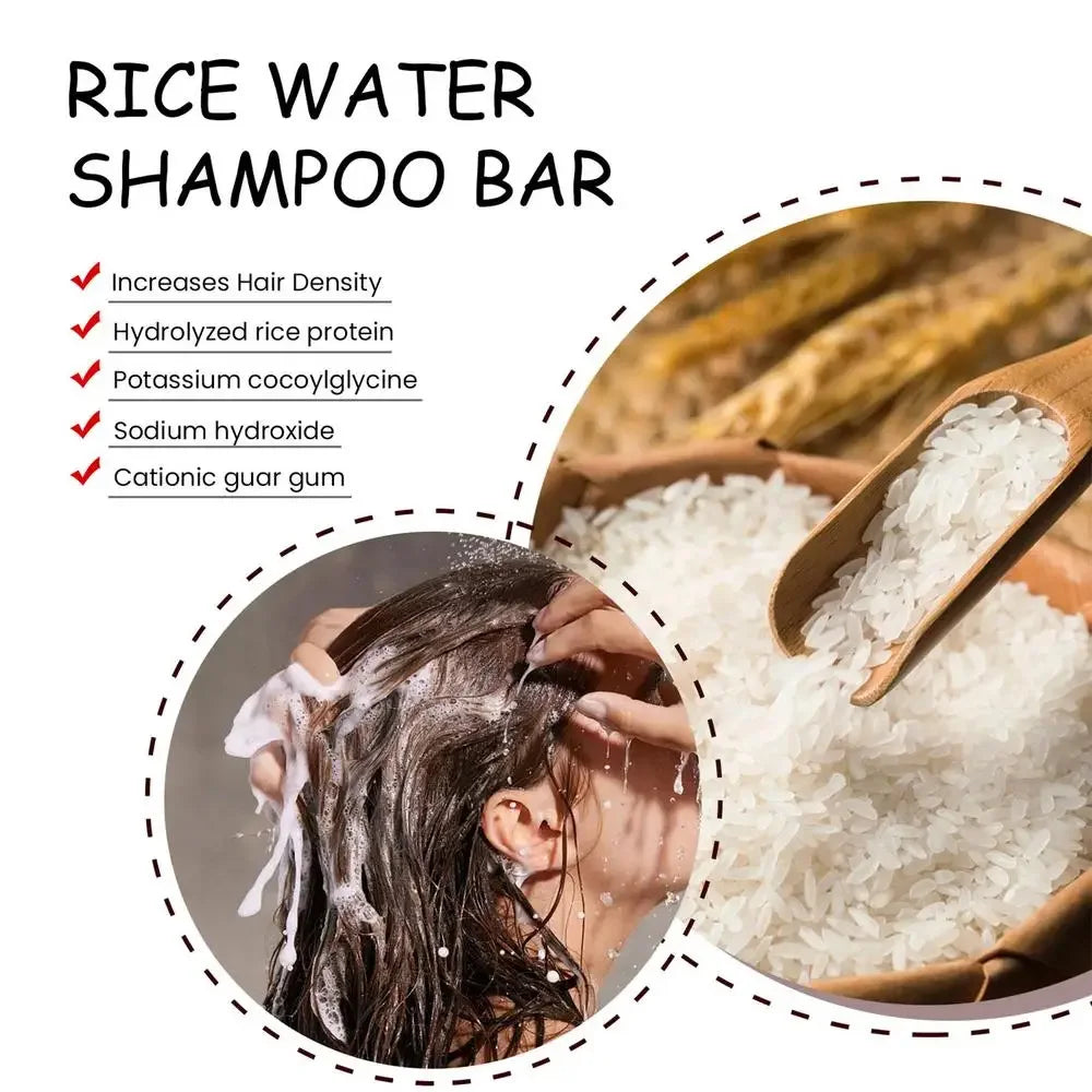 Organic Rice Shampoo Soap Bar