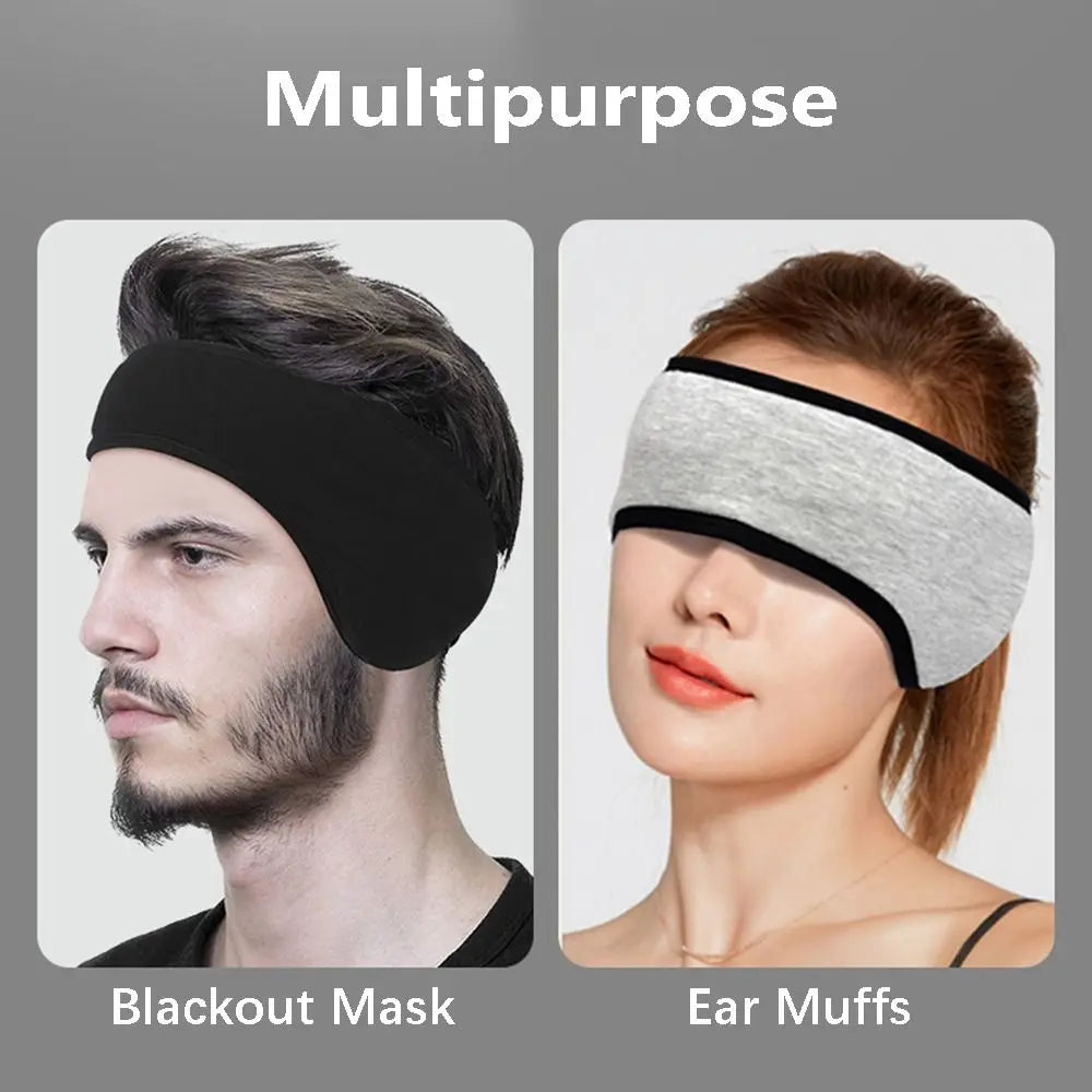 Minimalist Noise Cancellation Blackout Adjustable Sleep Mask