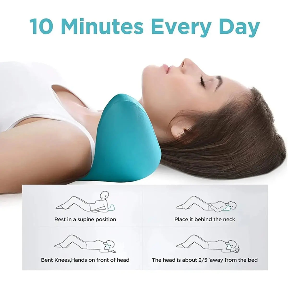 Neck and Shoulder Cervical Support Massage Pillow