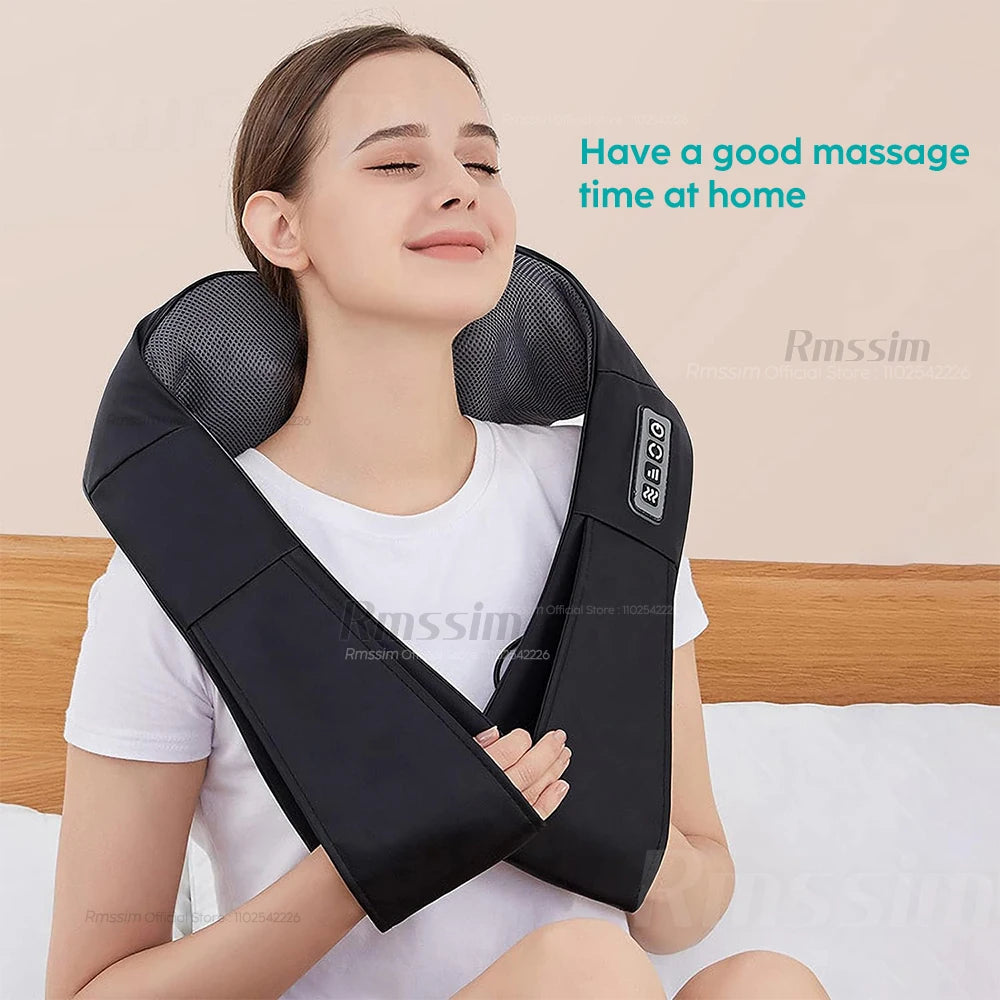 Heated Shiatsu Neck, Shoulder and Lower Back Massager