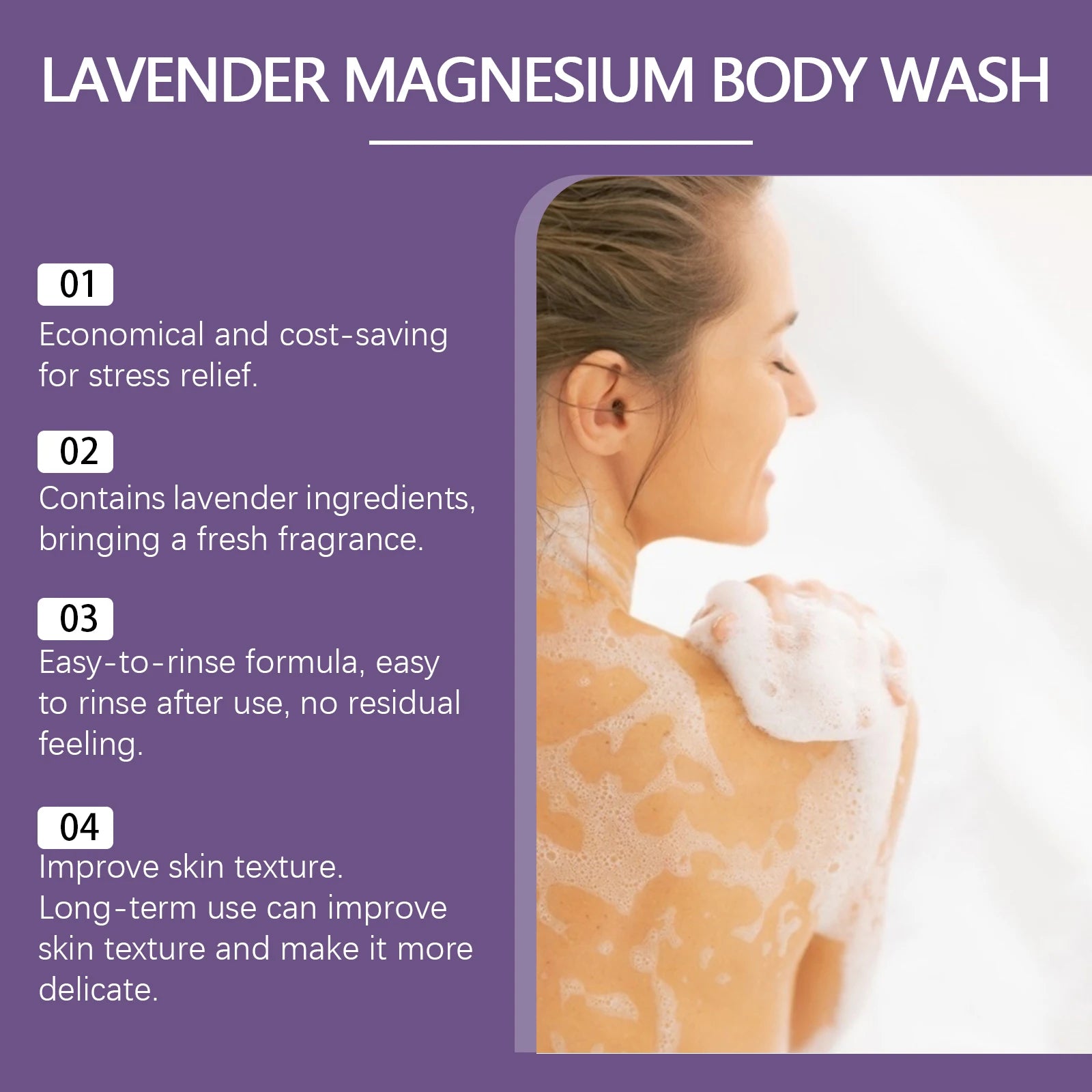 Lavender Magnesium Oil Shower Gel